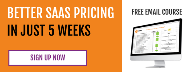 free email course: 5 weeks to better saas pricing