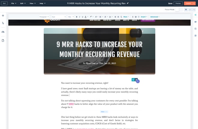 hubspot-blog-post-editor